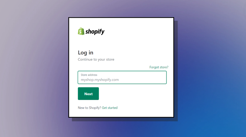Shopify Login
